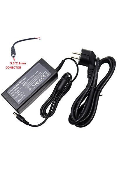 KNTECH Switching power supply 12V 5A 60W with 2.1 x5.5 mm connector for LED strips and surveillance systems