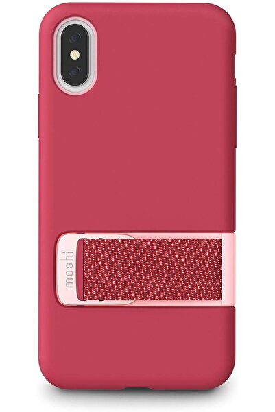 Moshi جراب Capto Slim مع حزام متعدد لهاتف iPhone XS/X - وردي