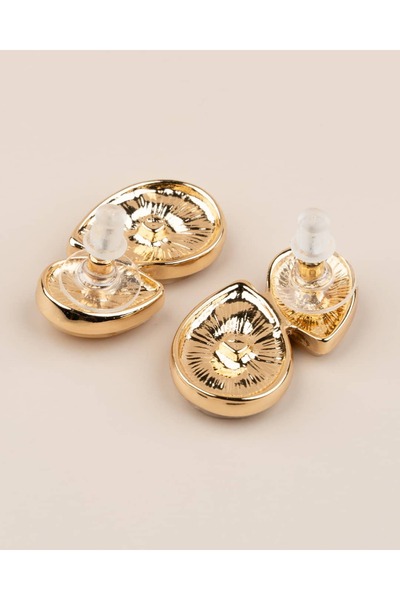 Portakal Esintisi Elnira Marble Pattern Drop Earrings