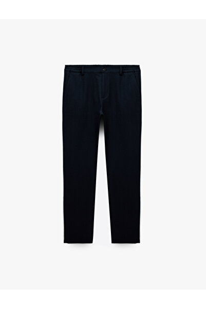 Koton Regular Fit Viscose Blend Pocketed Buttoned Fabric Trousers