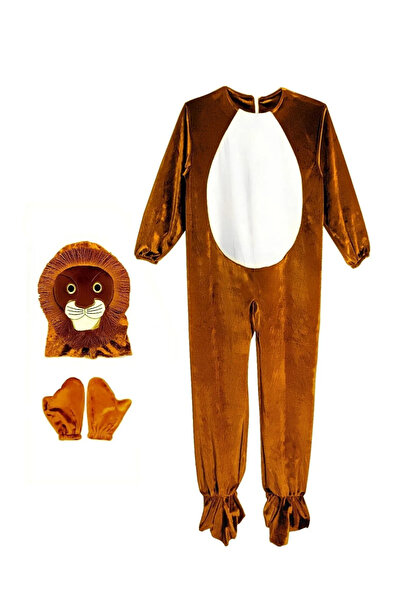 Canjet Aslan Çocuk Kostümü Çocuk Kıyafeti-okul Festival-özel Tören-hayvan Kostümü-unisex