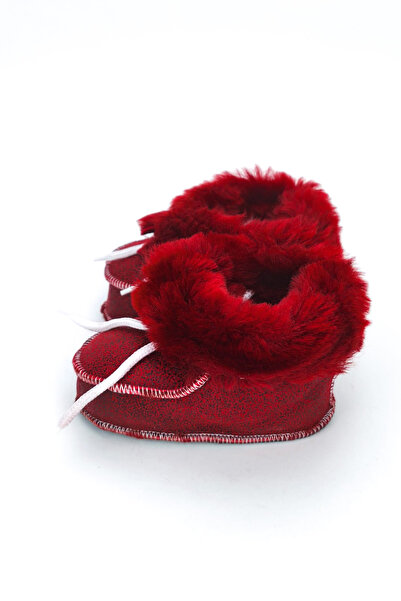 CEYDA SHOES Nursery, Baby, Children, Genuine Leather, Soft, Non-Slip Soles, Fur House Boots, Slippers, Booties