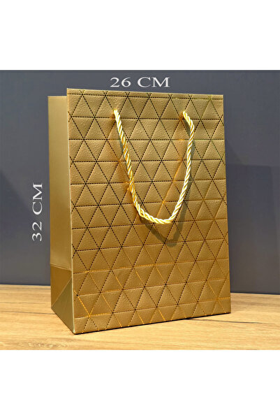 ForWhat Geantă de cadouri Maxi Golden pentru birou, acasă, birou, cadou