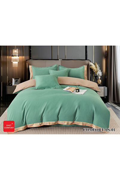 FIONNA.RO Superior Fine Cotton Bed Linen 6 Pieces - Green
