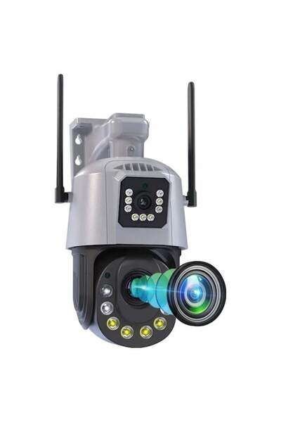 Epilons 36X Optik Zoomlu Ptz Çift Kameralı Ev Ofis Tarla Kablosuz 6Mp 4K Wifi...