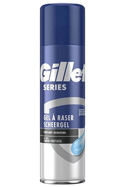 Gillette سلسلة جل الحلاقة المنظف بالفحم 200 مل