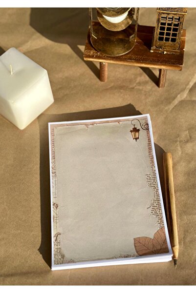 Renkli Zeka دفتر ملاحظات A5 فينتاج - دفتر ملاحظات - مفكرة - 50 ورقة (120 غرام ورق)