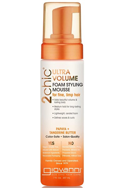 Giovanni 2chic Tangerine & Papaya Ultra-Volume Foam Styling Mousse