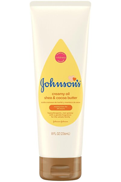 Johnson's creamy oil for baby with shea & cocoa butter, 8 oz