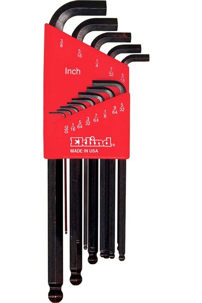 Eklind set de chei locas hexagonal lungi cu cap sferic