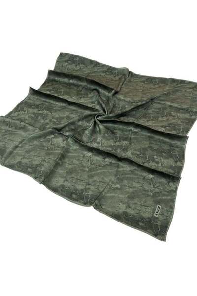 Aker Khaki Twill Silk Scarf - 8925713 -952