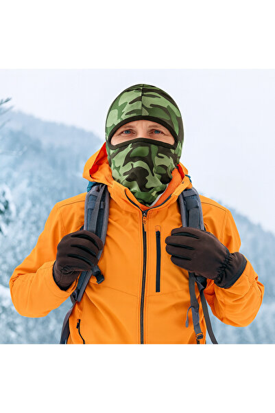 FIXATO Cagulă de camuflaj, unisex, protecție UV, elastic, material respirabil, mărime universală, nisip de deșert