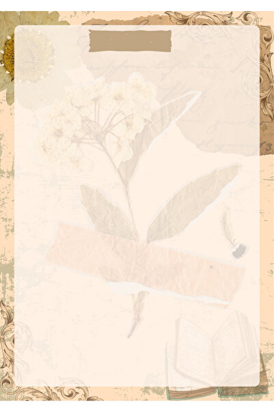 Renkli Zeka A5 Vintage Notepad - Notepad - Memo Pad - 50 Sheets (120 Grkalinkağit)