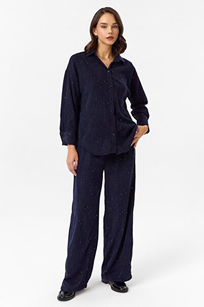 TIFFANY&TOMATO Çizgili Pullu Pantolon