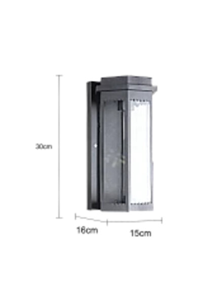 HAMER Black exterior wall light – elegant wall lighting