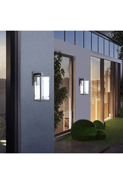 HAMER Outdoor wall lantern, black color – elegant wall lighting