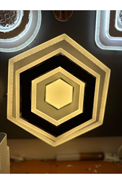 Retro TAVANA MONTE BEŞGEN MODELLİ LEDLİ AVİZE