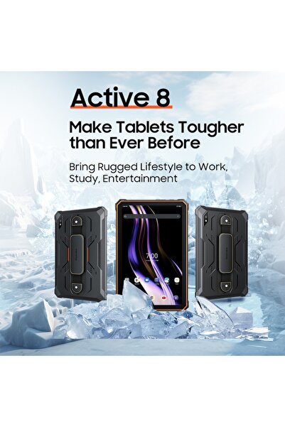 Blackview Active 8 Pro Tablet 4G, 10.36 inch, Android 14, 24GB RAM/256GB, 22000mAh, NFC, RGB, Black
