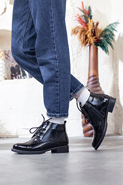 Adım Adım Women's Genuine Leather Extra Comfortable Daily Boots