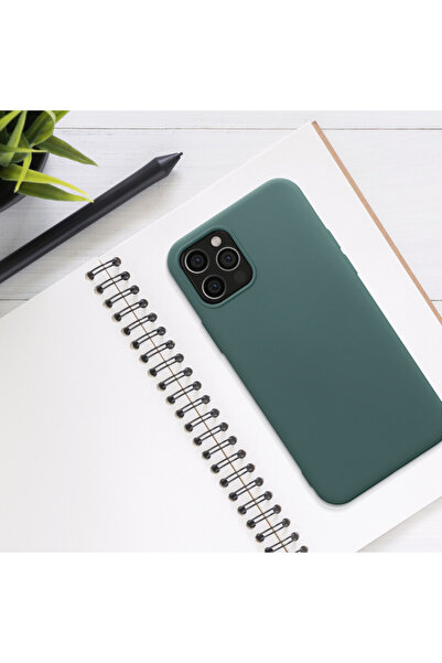 KWmobile Case for Apple iPhone 12/iPhone 12 Pro, Silicone, Green, 53844.171