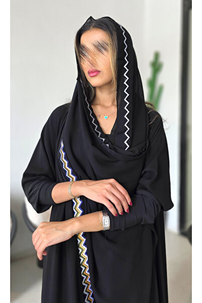 AYA - MW1738 - Royal Abaya with added Dardouzi embroidery