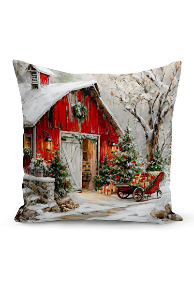 Bertille Home New Year Series Double Sided Digital Printed Throw Pillow Case (Christmas Christmas Cushion Cover)