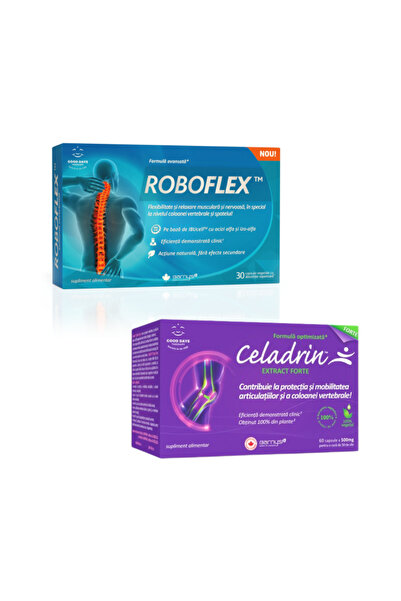 Barny's® Premium Quality Coloana Forte Package 1 box Celadrin™ Extract Forte, 60 capsules and 1 box RoboFlex™, 30 capsules