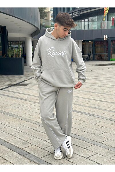İBOSS MODA Premium Loose Fit Unisex Trendy Tracksuit Set