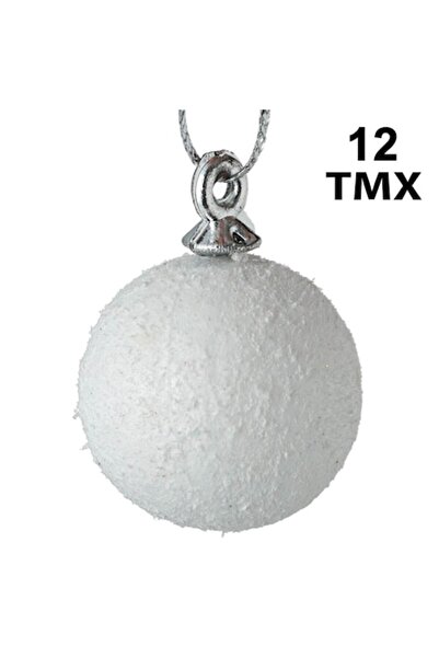OEM Set de artizanat de Crăciun - globuri din spumă albă cu sclipici 3 cm - 1...