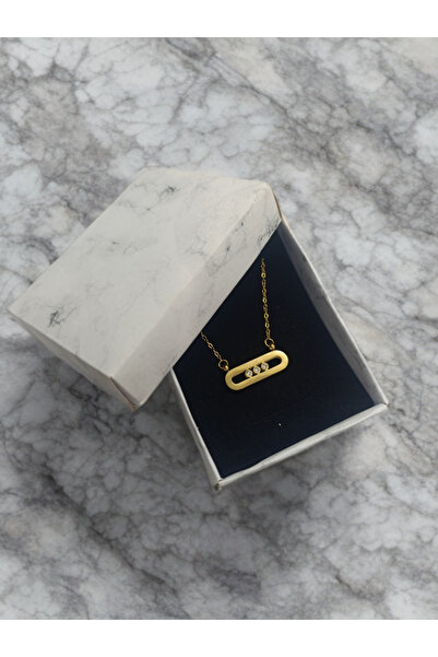 Sadesta Messika Zirkon Taşlı Çelik Kolye