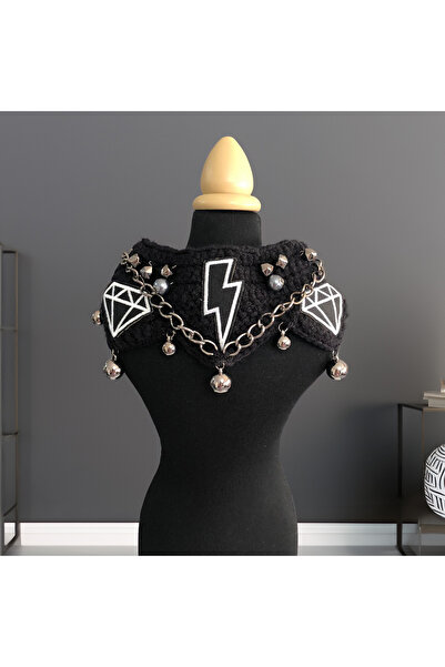 Lady Fify طوق دايموند لايتنينج الأسود للقطط والكلاب