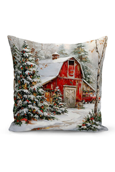 Bertille Home Новогодишна серия Двустранна калъфка за възглавница с цифров пе...