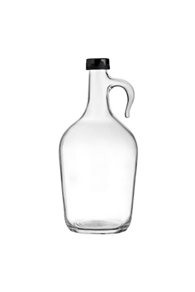 OEM Glass oil container with handles 1.5 L, black cap