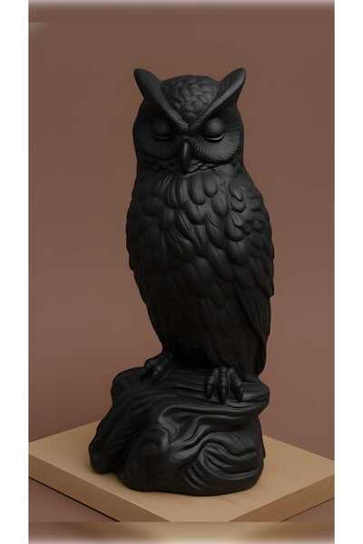 Decolyra BAYKUŞ AĞAÇ HEYKEL / BİBLO DEKORATİF -22CM