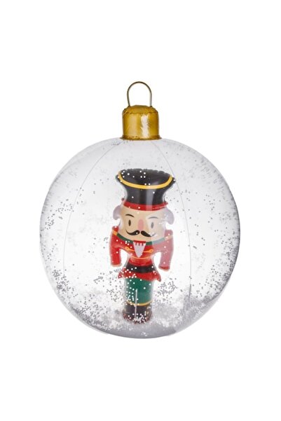 OEM Glob de Crăciun gonflabil cu model de soldat din lemn și zăpadă Ø60 cm