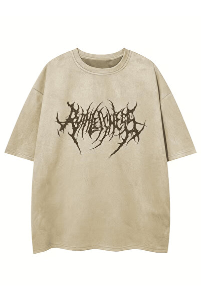 LAVİTTA Gothic Style Thick Printed T-Shirt