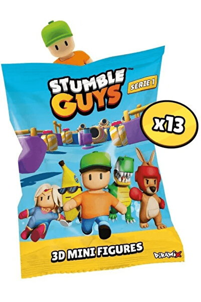 Stumble Guys Pachet mini figurina surpriza 3D, 13 modele, Multicolor