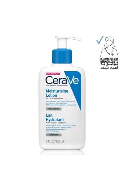 CeraVe Moisturising Lotion for Dry to Very Dry Skin with Hyaluronic Acid, 236 ml
