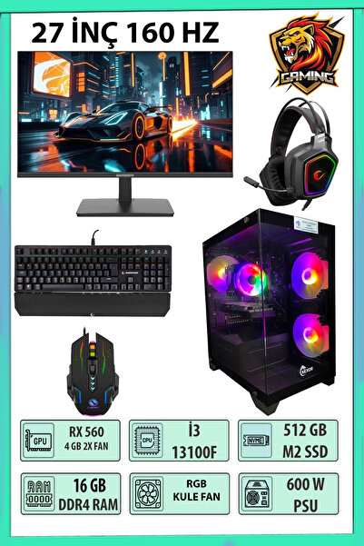 TOPLAMA SPEED OYUNCU BİLGİSAYARI İ3 13. NESİL GAMİNG FULL SET