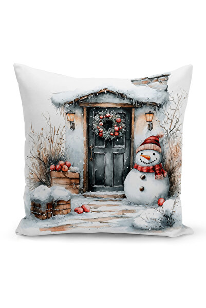 Bertille Home New Year Series Double Sided Digital Printed Throw Pillow Case (Christmas Christmas Cushion Cover)