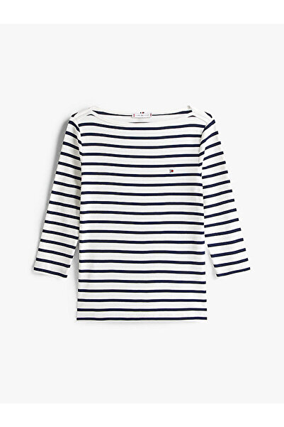 Tommy Hilfiger Boat Neck Three-Quarter Sleeve T-Shirt