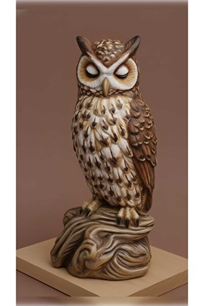 Decolyra BAYKUŞ AĞAÇ HEYKEL / BİBLO DEKORATİF -22CM