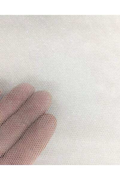 Organizasyon Pazarı White Crystal Tulle Fabric 1 Meter X 3 Meters Decorative Tulle Backdrop Table Background Ornament Tulle Party Fabric