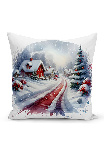 Bertille Home Новогодишна серия Двустранна калъфка за възглавница с цифров пе...