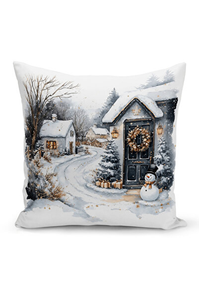 Bertille Home New Year Series Double Sided Digital Printed Throw Pillow Case (Christmas Christmas Cushion Cover)
