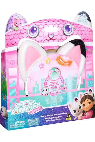 Gabby's Dollhouse Interactive Musical Ears Headband, Multicolor