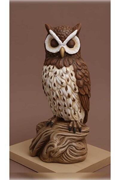 Decolyra BAYKUŞ AĞAÇ HEYKEL / BİBLO DEKORATİF -22CM