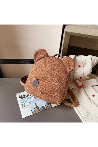 Allmati Rucsac de plus cu urechi – Teddy Bear