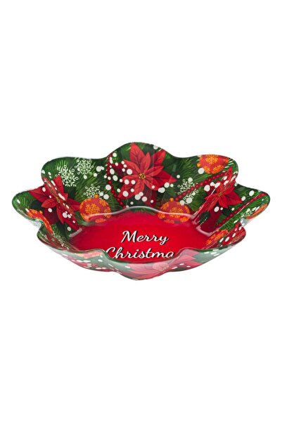 OEM Christmas glass bowl with Christmas motifs 800 ml