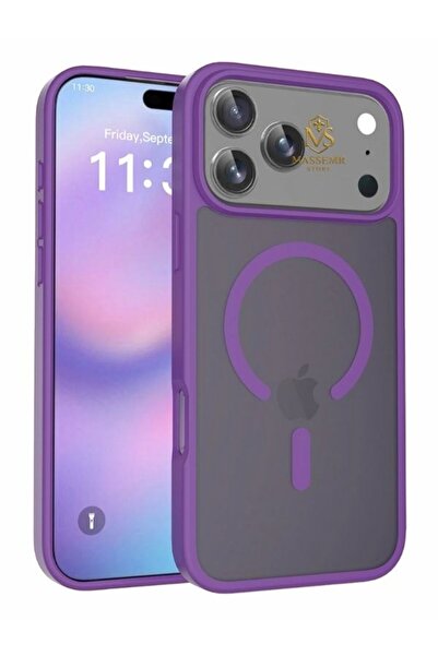 Massemr حافظة سيليكون شفافة متوافقة مع هاتف Apple iPhone 17 Pro Max مع مغناطي...